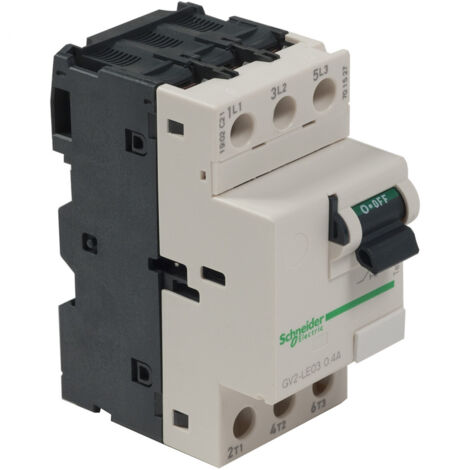 TeSys GV2LE - disjoncteur moteur - 0,4A - 3P 3d - déclencheur magnétique (1/4)