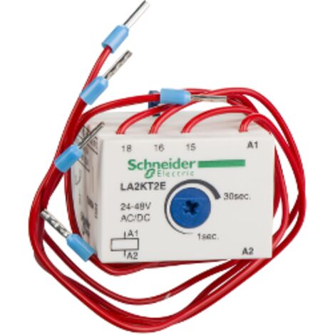 bloc contacts auxiliaires temporisés - pour tesys k - travail - schneider electric la2kt2e (1/4)