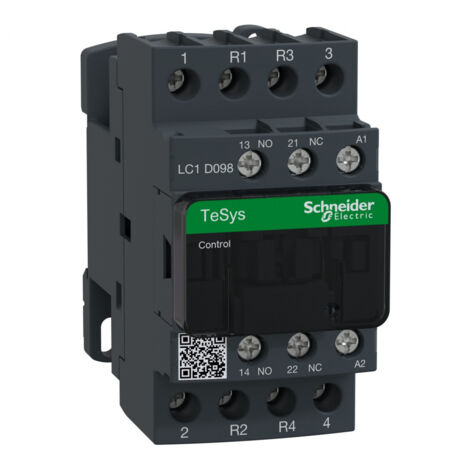 TeSys LC1D - contacteur - 4P (2F+2O) - AC-1 440V - 20A - bobine 48Vca - LC1D098E7 (1/4)