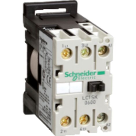 TeSys LC1SK - contacteur - 2P - AC-3 - 6A - bobine 230Vca - LC1SK0600P7 (1/3)