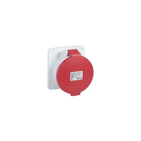 PratiKa - socle de prise industrielle droite 32 A - 3P+N+T - 380-415 V CA - IP44 - PKY32G435