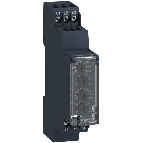Rm17ub310 Schneider - Relais Sur Et Sous Tension Triphasé 208 à 480vac - Zelio Control