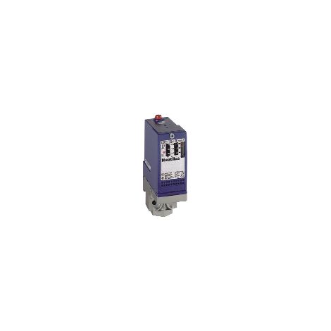Schneider Electric – Pressostat 10bar – Écart fixe 1 seuil – 4 bornes – Contacts argent – Résistance 25 mOhm – Durée de vie 5 000 000 cycles – XMLA010A2S11