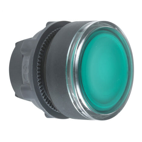 Harmony XB5 - tête bouton pousser-pousser lumineux - Ø22 - vert - ZB5AH033 (1/3)
