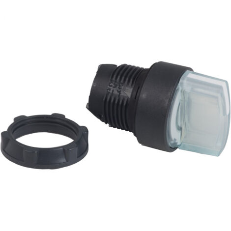 Harmony XB5 - tête bouton à manette lumineux - Ø22 - 2 pos fix - blanc - ZB5AK1213