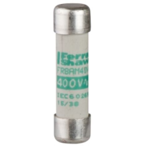 Cartouche fusible NFC 10x38mm cylindrique - aM 8A - sans voyant. Lot de 10 x DF2CA08