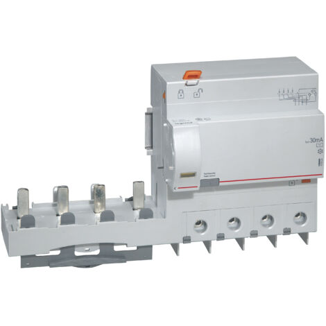 Bloc différentiel adaptable à vis DX3 4 Pôles 400V 125A type AC 30mA LEGRAND 410624