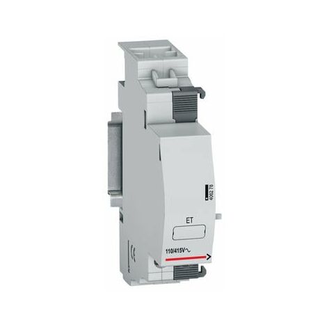 Legrand – Déclencheur à émission de tension DX³ 110V à 415V – Auxiliaire pour disjoncteurs et interrupteurs – Montage à gauche – 1 module