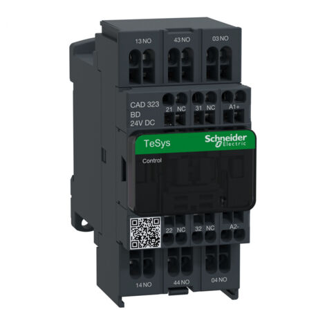 TeSys CAD323 - contacteur - 3F+2O - instantané - 10A - 24Vcc (1/2)