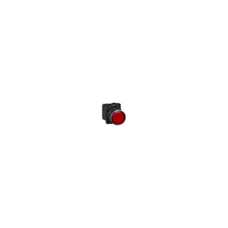 Harmony bt-pous lumineux rouge Ø22 - impulsion - 240 V - 1O+1F  - XB5AW34M5
