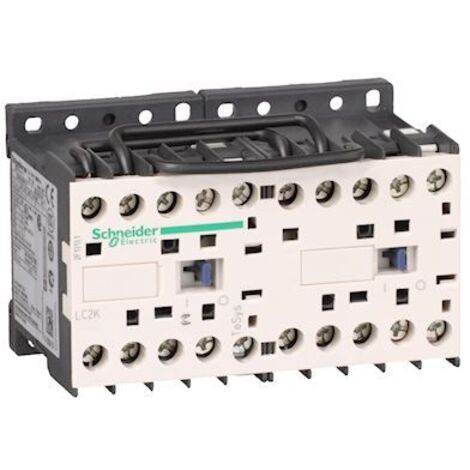 contacteur inverseur - tesys k - 9a - 3 pôles - 1f - 24v ac - a vis - schneider electric lc2k0910b7
