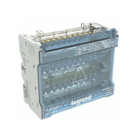 Répartiteur modulaire à barreaux étagés tétrapolaire 40A 12 départs - 6 modules - 400404 - LEGRAND