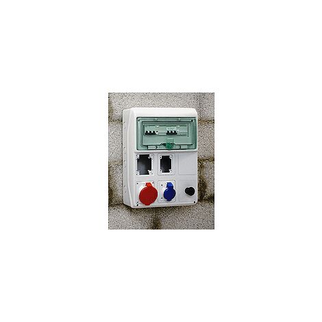 Kaedra - coffret - pour prises - 340 x 460 mm - 13 modules - 6 ouvertures - 10366