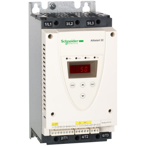 démarreur progressif - altistart 01 - 17a - 230v à 440v - schneider electric ats22d17q