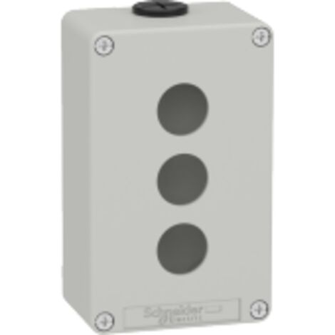 boite à boutons à composer - harmony xapd - 3 trous - gris - schneider electric xapd2203 (1/6)