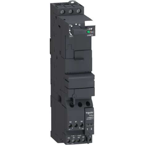 base puissance - 12a - tesys u - 3 pôles - 1no+1nf - 24v dc - schneider electric lu2b12bl