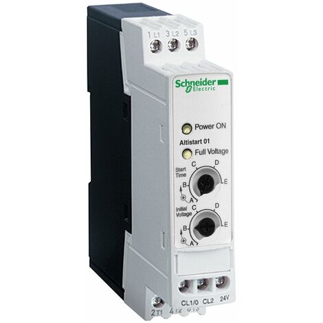 Schneider Electric – Démarreur ralentisseur progressif 6A 110-480V – Avec relais Bypass interne – Modèle compact – ATS01N106FT