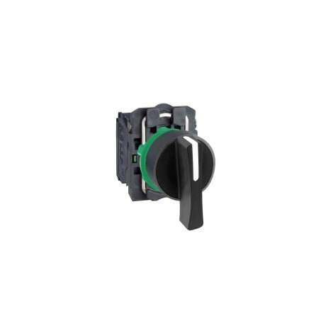 Harmony XB5 - bouton tournant à crosse - Ø22 - 3 pos fix - noir - 2F - vis étr - XB5AJ33