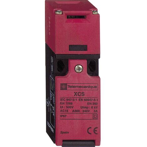 Preventa XCS-PA - inter. de pos. de sécu. plastique à clé Télémécanique - 2O - 1xM16 - XCSPA792 (1/2)