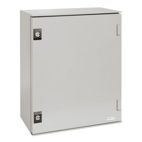 Thalassa PLM - Coffret polyester 430x330x200+chassis bakélite - IP66 Ral 7035 - NSYPLM43BG (1/4)