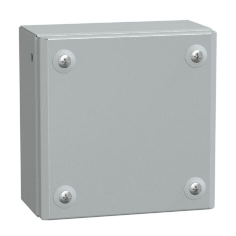 Spacial SBM - boite acier 150x150x80mm - couvercle plein - NSYSBM15158 (1/3)