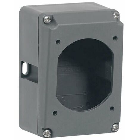 Boîtier réversible simple Hypra pour prise 3P+T et 3P+N+T IP44 et IP66/67-55 16A - plastique - 052229 - LEGRAND