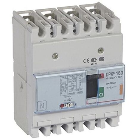 LEGRAND 420057 Disjoncteur de puissance DPX³160 - 25kA - 160A - 4P - Magnétothermique