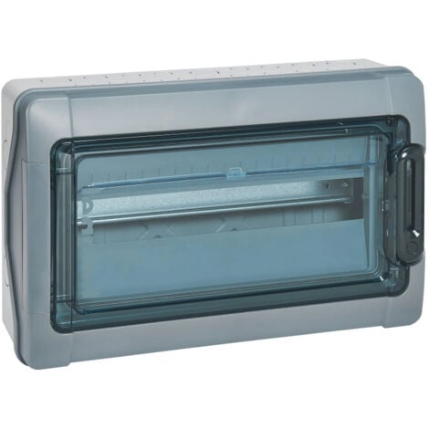 Coffret étanche Plexo³ 18 modules avec embouts à perforation directe prémontés IP65 IK09 - Gris - LEGRAND