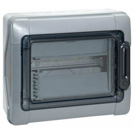 Coffret étanche Plexo³ 12 modules avec embouts à perforation directe prémontés IP65 IK09 - Gris - LEGRAND