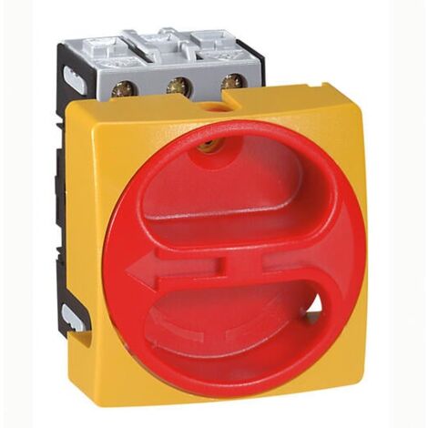 Interrupteur-sectionneur rotatif complet encastré cadenassable - tripolaire - 20A - LEGRAND (1/3)