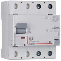 Interrupteur différentiel DX³-ID arrivée haute et départ bas à vis - 2P 230V 40A typeB 30mA - 4 modules