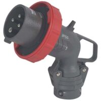Fiche mobile coudée Hypra IP66/67-55 16A - 380V à 415V - 3P+T - plastique - LEGRAND