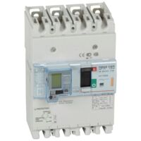 Disjoncteur magnétothermique différentiel DPX³160 pouvoir de coupure 25kA 400V - 4P - 125A - LEGRAND