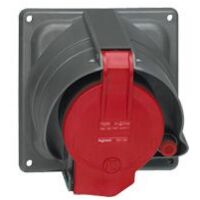 prisinter fixe 63 ampères 3p+t ip44 rouge - legrand hypra 53603