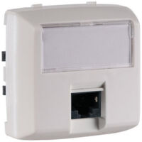 Prise RJ45 catégorie6 UTP 8 contacts Appareillage saillie composable blanc (086144)