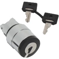 Harmony XB4 - tête bouton tournant à clé 421E - Ø22 - 3 pos fix - retr C - ZB4BG312