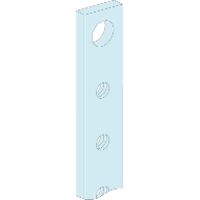 Linergy BS - JdB de fond 250A - barres taraudées 20x5 - L=1000 mm - lot de 4 - LVS04162