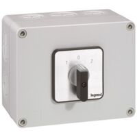 Legrand – Commutateur à cames inverseur 2P – 4 contacts – 50A – Tension 690V – IP55 – Boîtier 135x70mm pour installations électriques