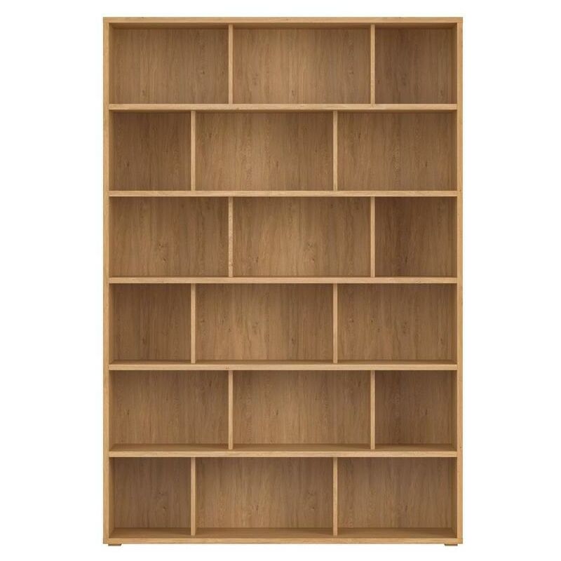 Bibliothèque basse finition bois blanc L140 cm EPURE - Miliboo