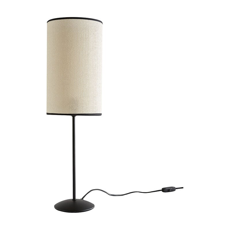 Lampe de table rechargeable noir chromatique, lampe de table sans