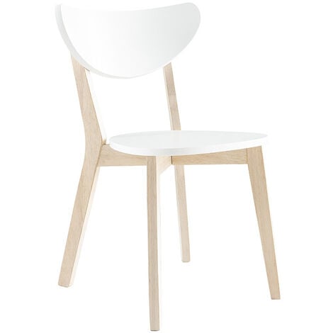 Lot de 4 chaises scandinaves Conor Simili (P.U) Blanc