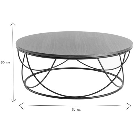 Table Basse Ronde Métal Noir – Table Du Salon™ : La Destination pour