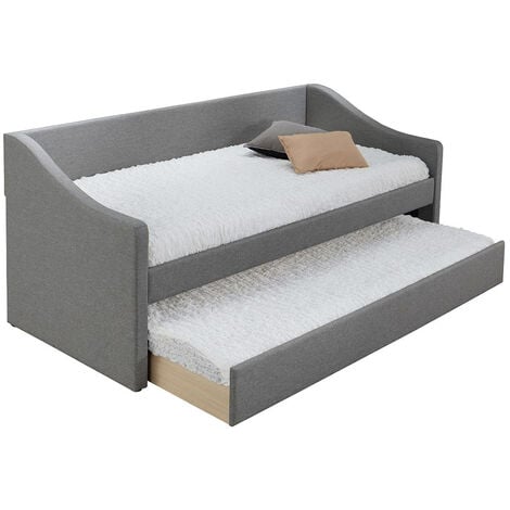 Canapé-lit studio avec lit gigogne - Lit bébé rembourré 90x200 - Canapé-lit  gigogne