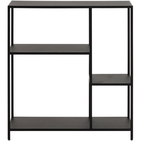 Console ouverte design en métal noir L80 cm PODIUM (1/5)