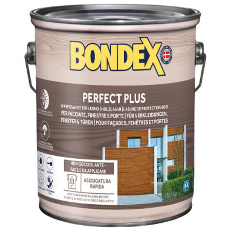 BONDEX PERFECT PLUS  impregnante per legno esterno mogano 2,5 lt