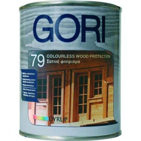 Gori 79 ANTI UV - Finitura legno incolore Anti-UV all'acqua, 0.75 kg