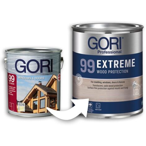 GORI 99 Extreme 7813 Noce Medio 0,75 L - Finitura a gel effetto cerato per tutti i legni esterni