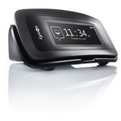 Somfy – 1811407 – Télécommande horloge NINA TIMER IO – Programmation jusqu'à 12 actions/jour – Fonction crépusculaire – Alimentation incluse (1/6)