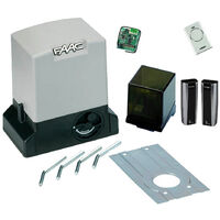 Faac – Kit de motorisation de portail coulissant 741 – Charge 900Kg – Tension 230V – Moteur Safe pour usage intensif