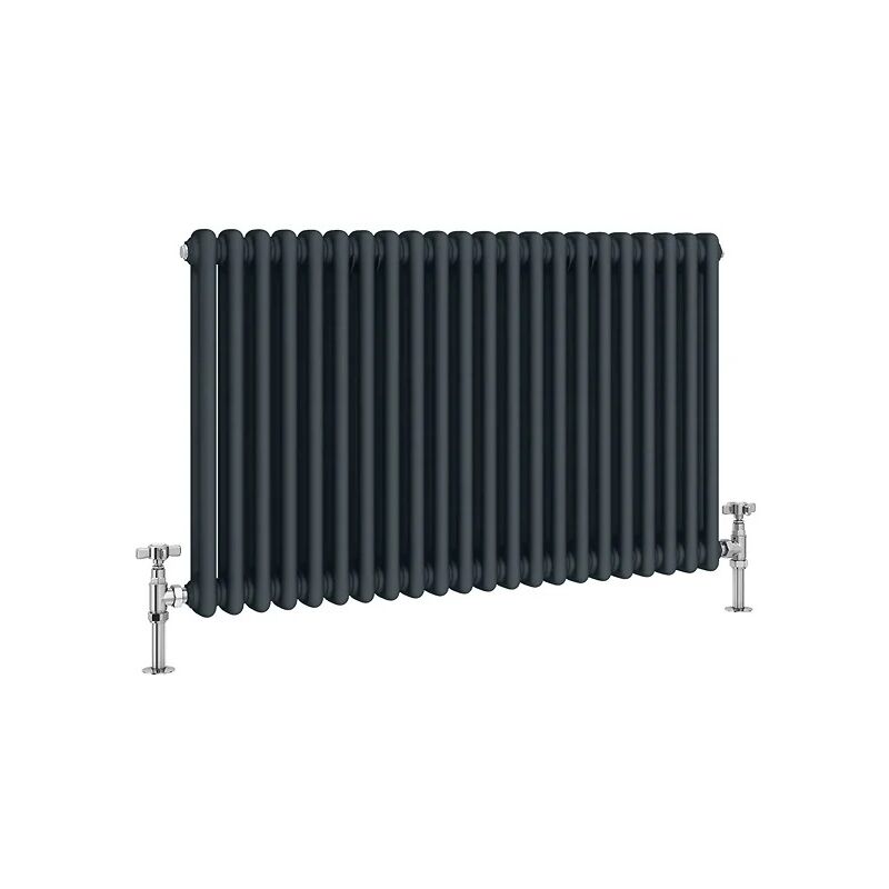 Traditional Anthracite 2 Column Radiators 600mm high 988 mm wide